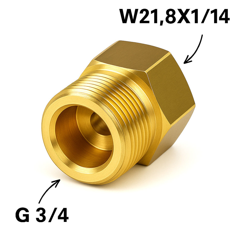 Tuyau Gaz Brûleur 10m - Raccord 3/8LH - W21,8x1/4 - Pour Bouteille 11kg - TC TECHNIC