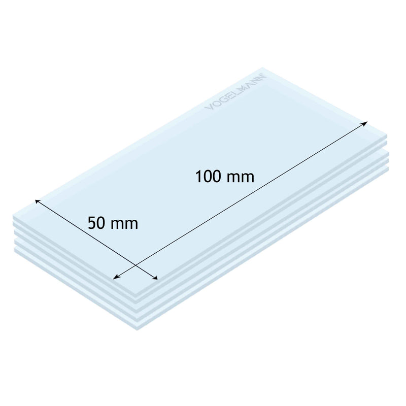 50x100 Spare Protective Lens Pack of 5 Vogelmann