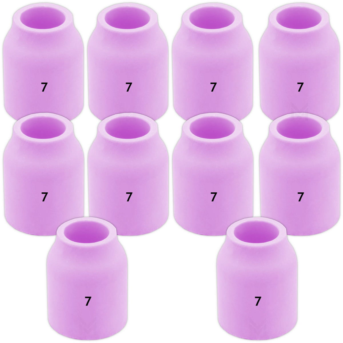 10 pcs #7 53N61 Ceramic Nozzles for lenses TIG SR9/20 Vogelmann