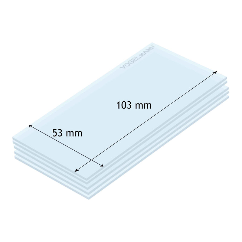 53x103 Spare Protective Lens Pack of 5 Vogelmann