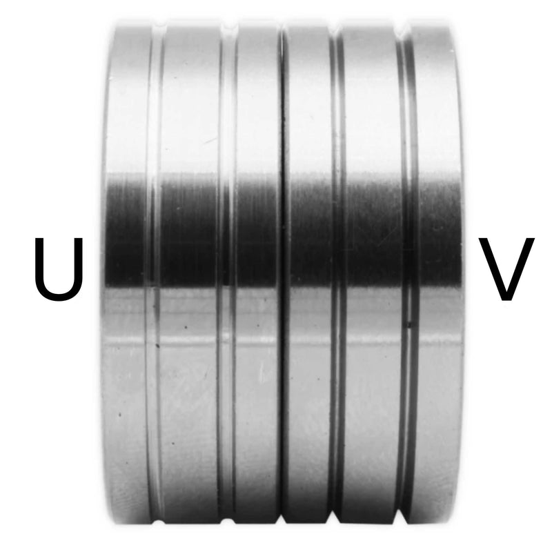 Wire feeder roll 4RA 30x14x12mm Steel / Aluminum 0,6mm / 0,8mm / 1,0mm / 1,2mm / 1,6mm