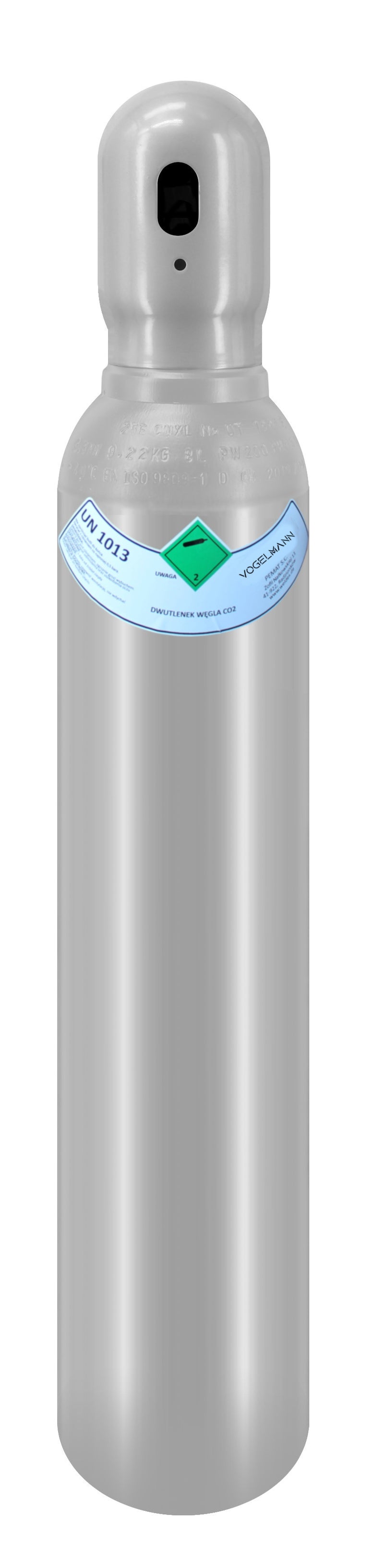CO2 full gas cylinder 8L 1,5m3 with Regulator Exakt Vogelmann