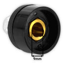 Schweißen weiblicher Sockel 9mm DKJ10-25 Black Vogelmann